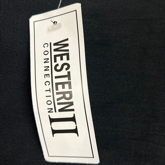 Western II Connection Basic Black Long Sleeve Top Plus Size 1X NWT - Picture 4 of 8